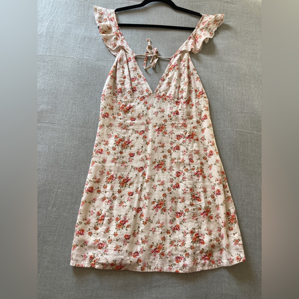 Linen Lux Floral Mini Sundress AU Medium